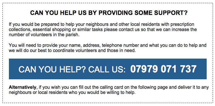 Coronavirus - Volunteering